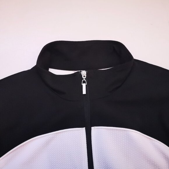 Alia Ladies Size Small Black & White Full Zip Lightweight Jacket - Picture 5 of 10